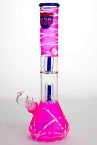 12″ infyniti double shower head beaker Bong
