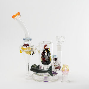 Empire Glassworks – Recycler Illuminora Aquatics w/ Self Illuminating Puck Attachment 2003