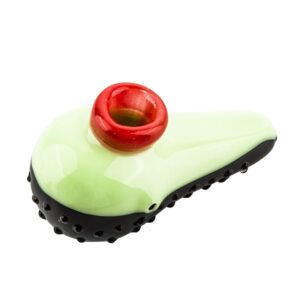 Avocado Theme Glass Novelty Pipe  Weed Bowls For Sale  Free NZ Shipping