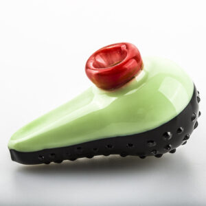 Avocado Theme Glass Novelty Pipe  Weed Bowls For Sale  Free NZ Shipping
