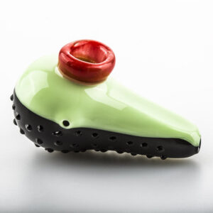 Avocado Theme Glass Novelty Pipe  Weed Bowls For Sale  Free NZ Shipping