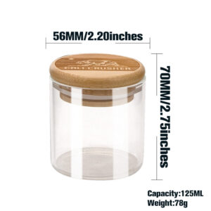 Bamboo Lid Marijuana Stash Jar/Weed Container For Sale | Free NZ Shipping
