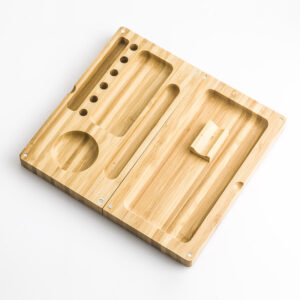 Bamboo Magnetic Rolling Tray  Best Rolling Trays For Sale  PB