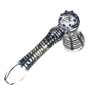 Black Blue Net Glass Hammer Bubbler  Pipes For Sale  Free NZ Shipping