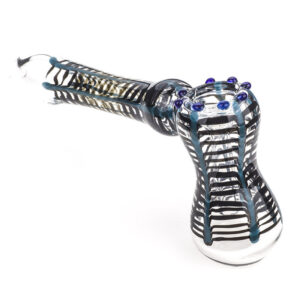 Black Blue Net Glass Hammer Bubbler  Pipes For Sale  Free NZ Shipping