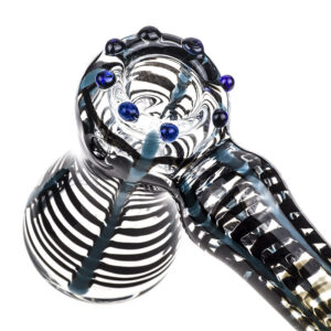 Black Blue Net Glass Hammer Bubbler  Pipes For Sale  Free NZ Shipping