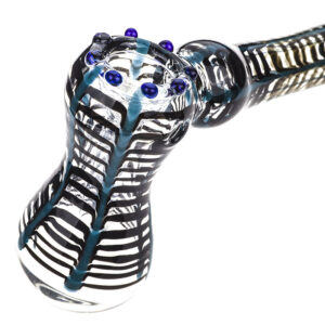 Black Blue Net Glass Hammer Bubbler  Pipes For Sale  Free NZ Shipping