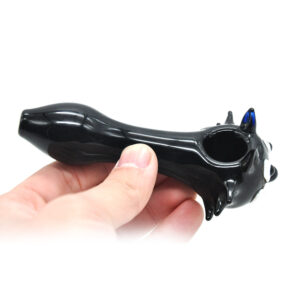 Black Cat Face Spoon Tobacco Pipe | Weed Bowls For Sale | Free NZ Shipping