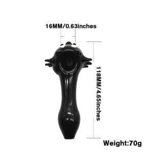 Black Cat Face Spoon Tobacco Pipe | Weed Bowls For Sale | Free NZ Shipping