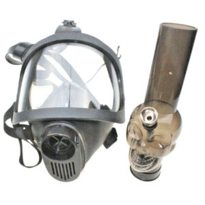 Black Full Face Silicone Gas Mask Bong w/ Water Pipe | Free NZ Shipping