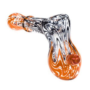 Black Orange Spiral Glass Hammer Bubbler For Sale  Free NZ Shipping