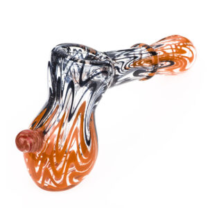 Black Orange Spiral Glass Hammer Bubbler For Sale  Free NZ Shipping