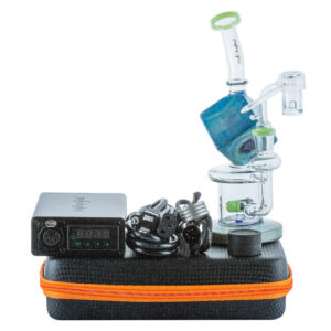 Blue Cube Glass Mini Dab Rig Enail Bundle/Kit For Sale | Free NZ Shipping