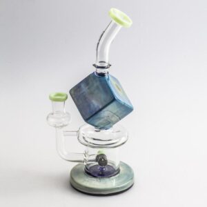 Blue Cube Glass Mini Dab Rig Enail Bundle/Kit For Sale | Free NZ Shipping