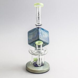 Blue Cube Glass Mini Dab Rig Enail Bundle/Kit For Sale | Free NZ Shipping