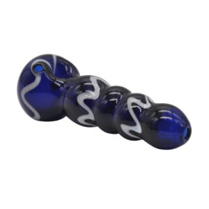 Blue Glass Spoon Weed Pipe w/ Maria Rings For Sale | Free NZ Shipping