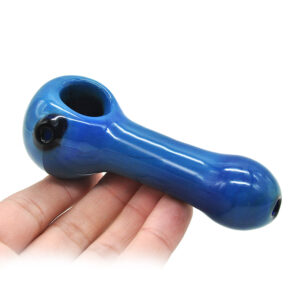 Blue Glass Tobacco Spoon Pipe | Weed Bowls For Sale | Free NZ Shipping