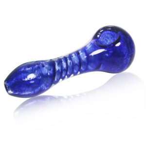 Blue Spiral Glass Hand Pipe | Weed Bowls For Sale | Free NZ Shipping