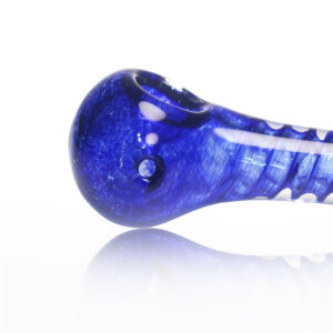 Blue Spiral Glass Hand Pipe | Weed Bowls For Sale | Free NZ Shipping