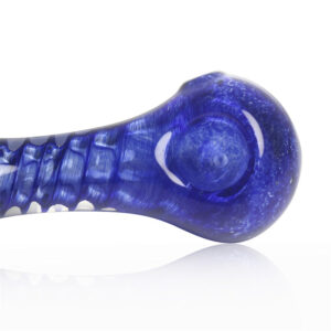 Blue Spiral Glass Hand Pipe | Weed Bowls For Sale | Free NZ Shipping