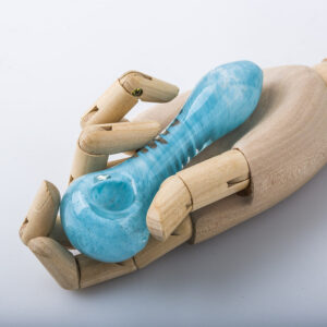 Blue Spiral Glass Hand Pipe | Weed Bowls For Sale | Free NZ Shipping