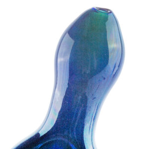 Blue Stripe Pattern Glass Weed Mini Pipe For Sale | Free NZ Shipping