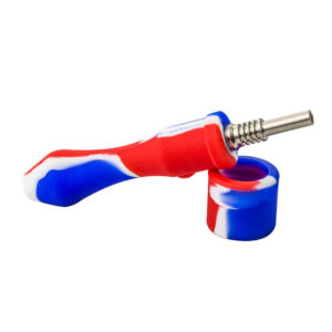 Blue&Red Silicone Nectar Collector | Dab Rigs For Sale | Free NZ Shipping