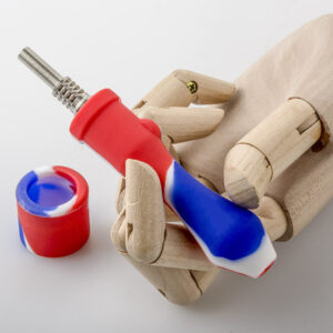 Blue&Red Silicone Nectar Collector | Dab Rigs For Sale | Free NZ Shipping
