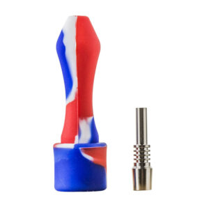 Blue&Red Silicone Nectar Collector | Dab Rigs For Sale | Free NZ Shipping