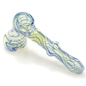 Blue Swirl Hammer Bubbler | Portable Pipes For Sale | Free NZ Shipping