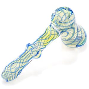 Blue Swirl Hammer Bubbler | Portable Pipes For Sale | Free NZ Shipping