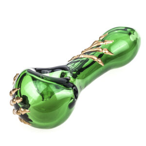 Bone Claw Green Glass Spoon Pipe  Smoke Shop Online  Free NZ Shipping