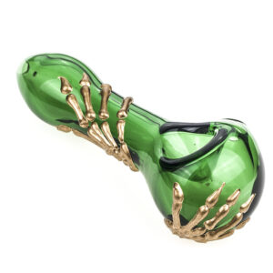 Bone Claw Green Glass Spoon Pipe  Smoke Shop Online  Free NZ Shipping