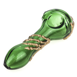 Bone Claw Green Glass Spoon Pipe  Smoke Shop Online  Free NZ Shipping