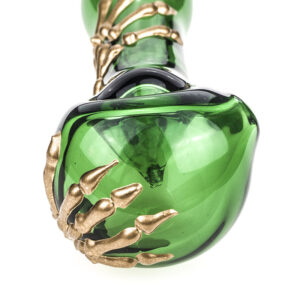 Bone Claw Green Glass Spoon Pipe  Smoke Shop Online  Free NZ Shipping