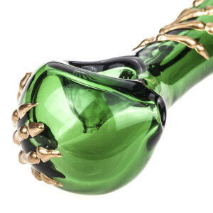 Bone Claw Green Glass Spoon Pipe  Smoke Shop Online  Free NZ Shipping