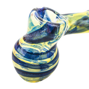 Butterfly Pattern Glass Hammer Bubbler | Pipe For Sale | Free NZ Shipping