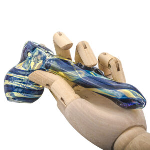 Butterfly Pattern Glass Hammer Bubbler | Pipe For Sale | Free NZ Shipping