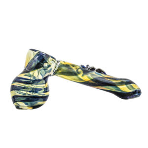 Butterfly Pattern Glass Hammer Bubbler | Pipe For Sale | Free NZ Shipping