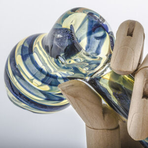 Butterfly Pattern Glass Hammer Bubbler | Pipe For Sale | Free NZ Shipping