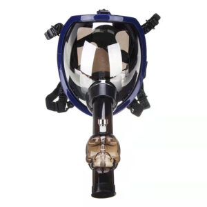 Chrome Plated Gas Mask Bong w/ Acrylic Water Pipe | Free NZ Shipping