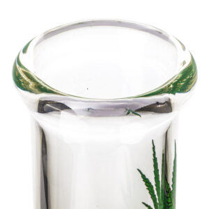 Clear Glass Beaker Bong Leaf Print  Best Bong In 2020  Free NZ Shipping