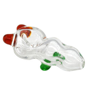 Clear Glass Pipe w/ Two Ears | Tobacco Pipes For Sale | Free NZ Shipping