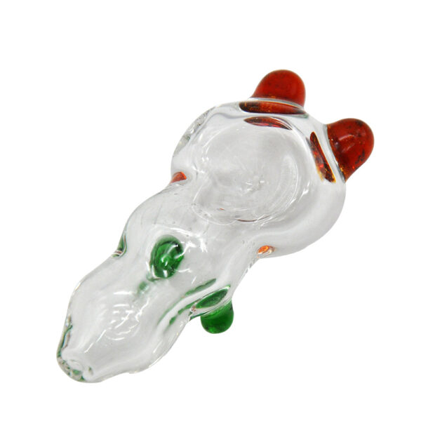 Clear Glass Pipe w/ Two Ears | Tobacco Pipes For Sale | Free NZ Shipping
