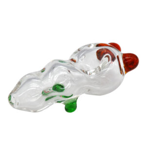 Clear Glass Pipe w/ Two Ears | Tobacco Pipes For Sale | Free NZ Shipping