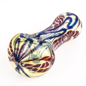 Clear Glass Spoon Pipe Multicolor Cane  Pipes For Sale Free NZ Shipping