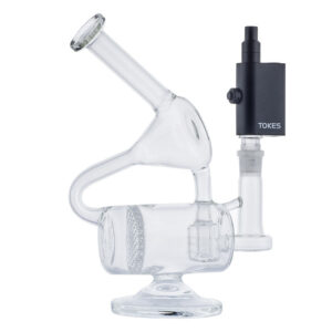 Clear Multi Perc Dab Rig w/ SOC Tokes Vaporizer Set | Free NZ Shipping