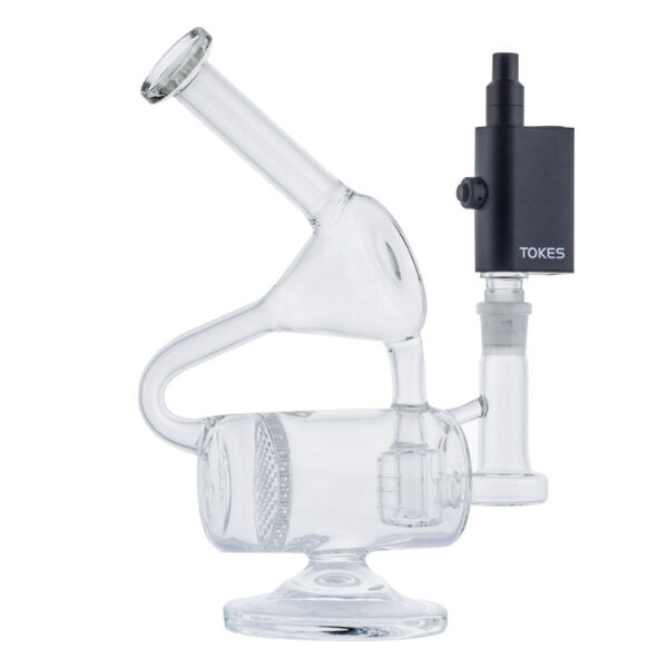 Clear Multi Perc Dab Rig w/ SOC Tokes Vaporizer Set | Free NZ Shipping