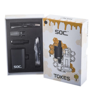 6" Dual Chamber Dab Rig w/ SOC Tokes Vaporizer Set | Free NZ Shipping
