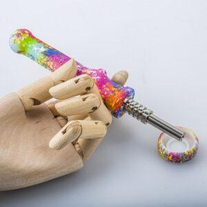 Color Splashing Nectar Collector | Dab Rigs For Sale | Free NZ Shipping